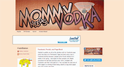 Desktop Screenshot of mommyneedsvodka.com
